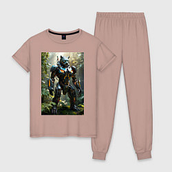 Женская пижама Кибер-пантера вышла на охоту