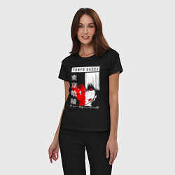 Пижама хлопковая женская Токийский Гуль 1000-7, цвет: черный — фото 2