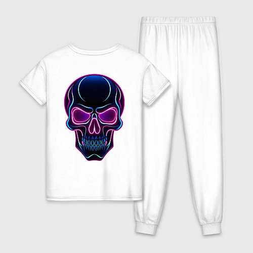 Женская пижама Skull хэллоуин / Белый – фото 2