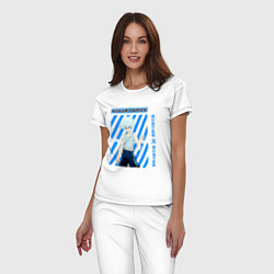 Пижама хлопковая женская Хантер Kilua Zoldick, цвет: белый — фото 2