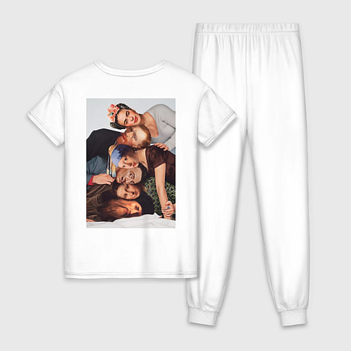 Женская пижама Друзья художники how you doin / Белый – фото 2