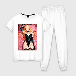 Пижама хлопковая женская Марин Китагава в костюме кролика, цвет: белый