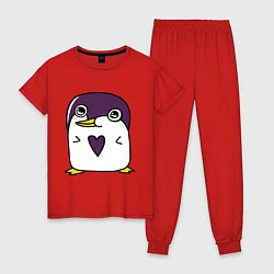 Женская пижама Нарисованный пингвин
