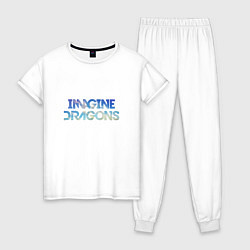 Пижама хлопковая женская Imagine Dragons: Clear Sky, цвет: белый