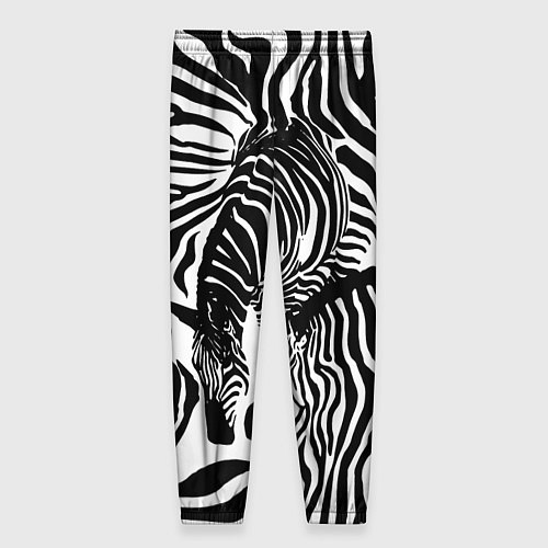Женские брюки Полосатая зебра / 3D-принт – фото 2