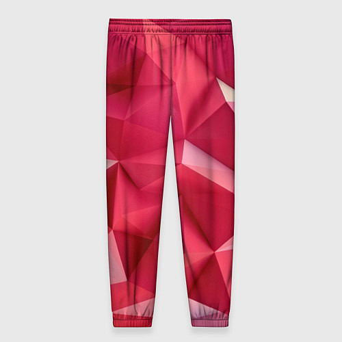 Женские брюки Розовые грани / 3D-принт – фото 2
