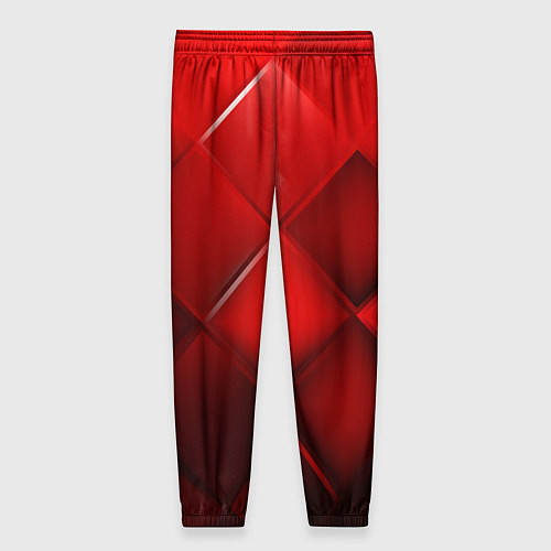 Женские брюки Red squares / 3D-принт – фото 2