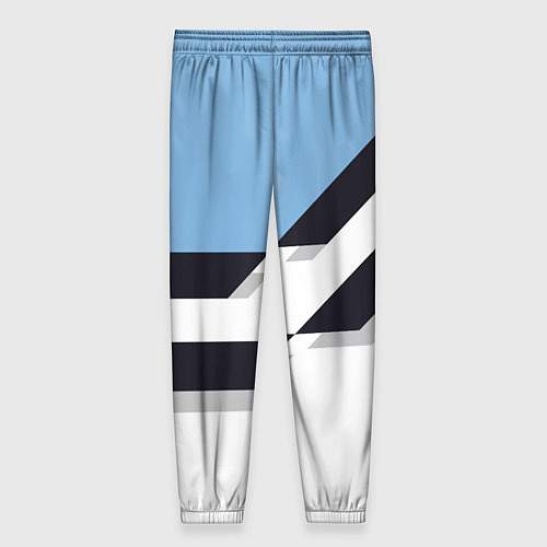 Женские брюки Manchester City FC: White style / 3D-принт – фото 2