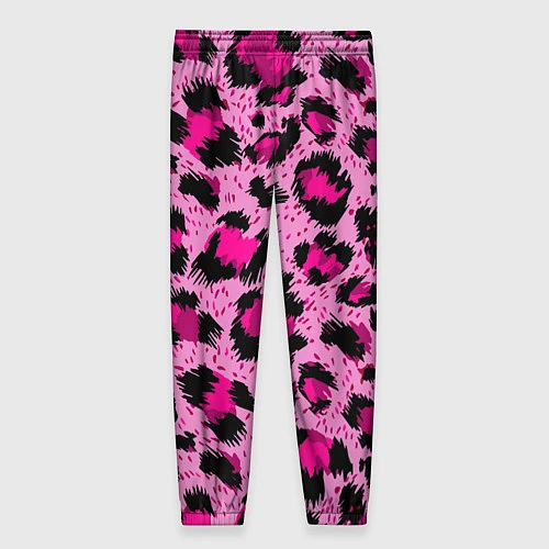 Женские брюки Розовый леопард / 3D-принт – фото 2