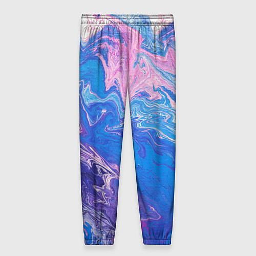 Женские брюки Tie-Dye Blue & Violet / 3D-принт – фото 2