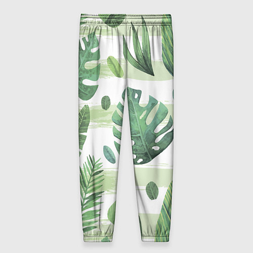 Женские брюки Тропические джунгли / 3D-принт – фото 2