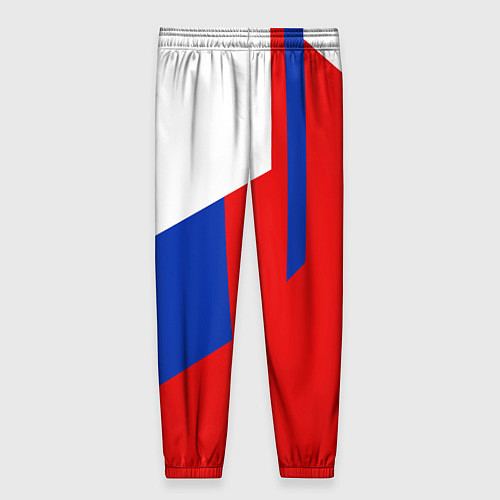 Женские брюки Russia: Geometry Tricolor / 3D-принт – фото 2