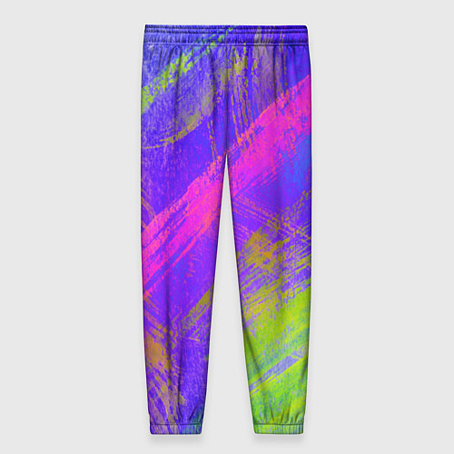 Женские брюки Неоновая акварель / 3D-принт – фото 2