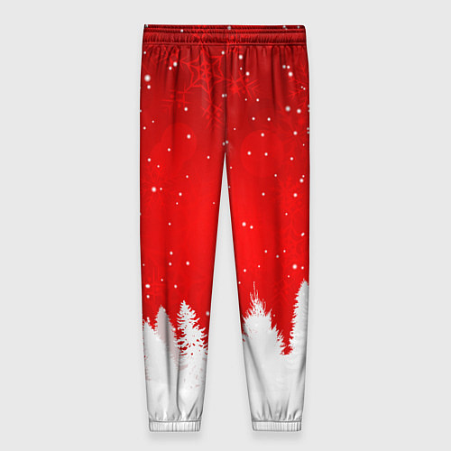 Женские брюки Christmas pattern / 3D-принт – фото 2