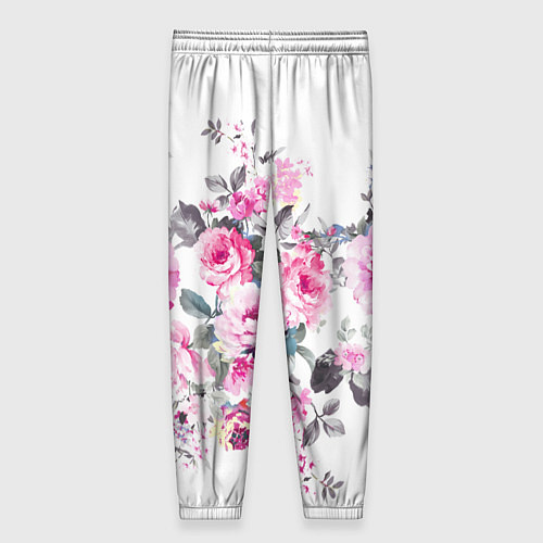 Женские брюки Розовые розы / 3D-принт – фото 2