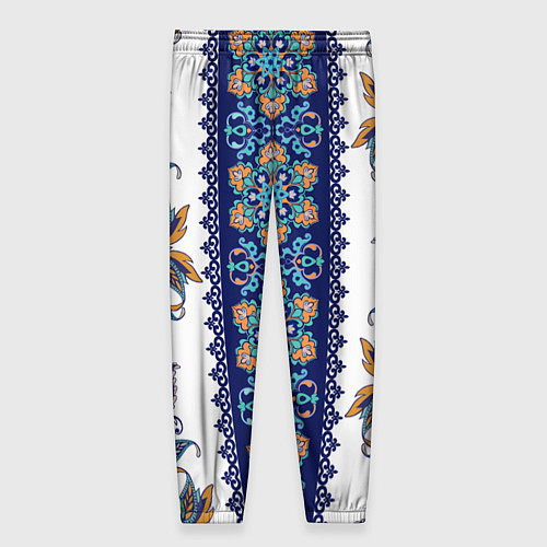 Женские брюки Цветочный орнамент / 3D-принт – фото 2