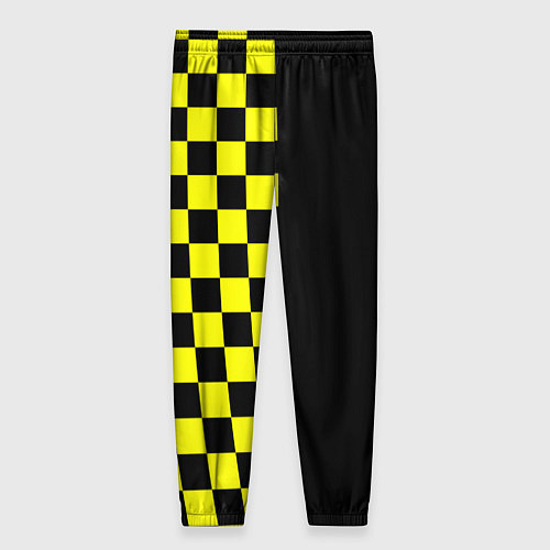 Женские брюки Testing ASAP Rocky: Yellow Grid / 3D-принт – фото 2