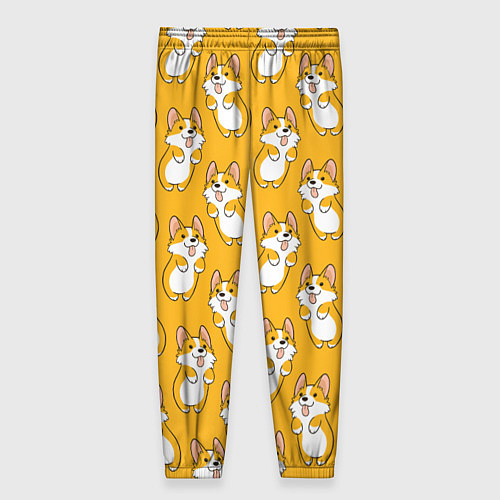 Женские брюки Корги паттерн / 3D-принт – фото 2