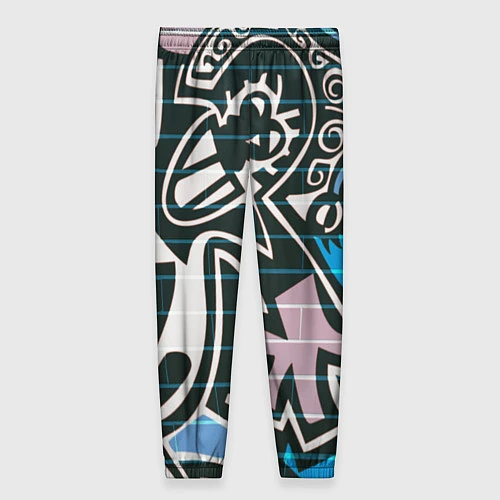 Женские брюки Graffiti Art / 3D-принт – фото 2