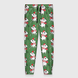 Брюки женские Мышата - паттерн, цвет: 3D-принт