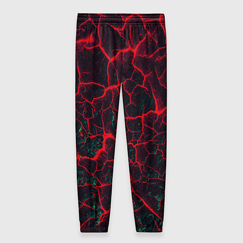 Женские брюки Молнии красные абстрактные / 3D-принт – фото 2