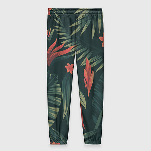 Женские брюки Тропический комуфляж / 3D-принт – фото 2