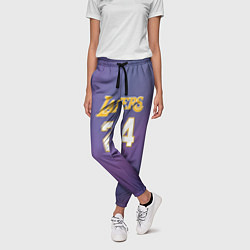 Брюки женские Los Angeles Lakers Kobe Brya, цвет: 3D-принт — фото 2
