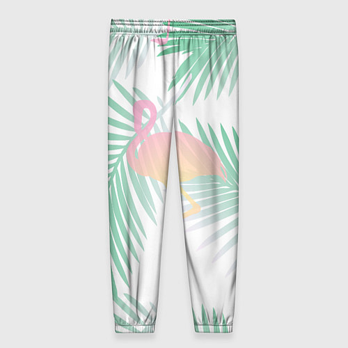 Женские брюки Фламинго в джунглях / 3D-принт – фото 2
