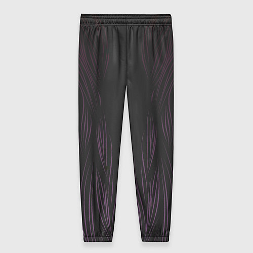 Женские брюки Фиолетовое пламя / 3D-принт – фото 2