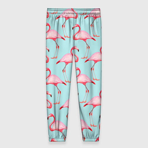Женские брюки Фламинго / 3D-принт – фото 2