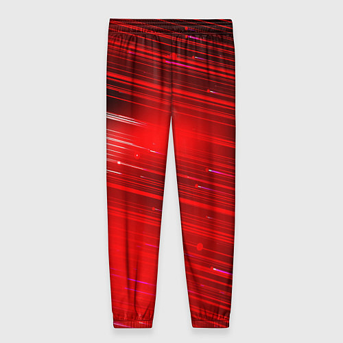 Женские брюки Красный свет / 3D-принт – фото 2