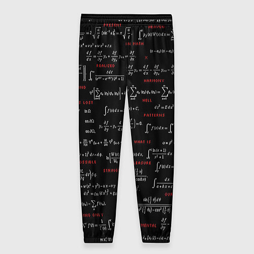Женские брюки Математические формулы / 3D-принт – фото 2