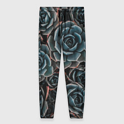 Женские брюки Цветы Розы