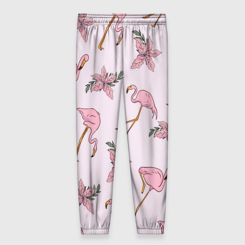 Женские брюки Розовый фламинго / 3D-принт – фото 2