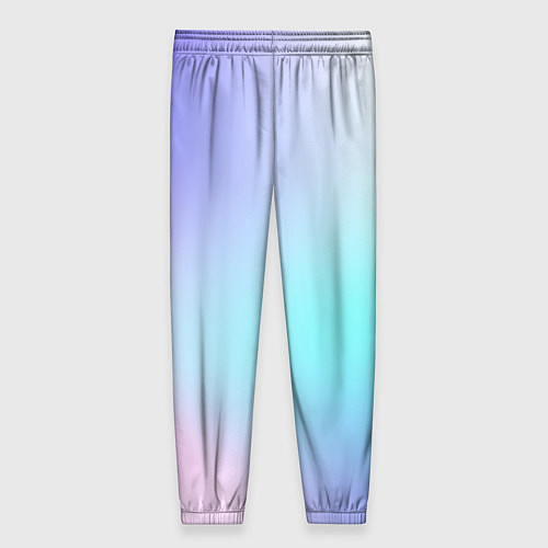 Женские брюки Небесно голубой градиентный / 3D-принт – фото 2