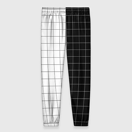Женские брюки Black and White / 3D-принт – фото 2