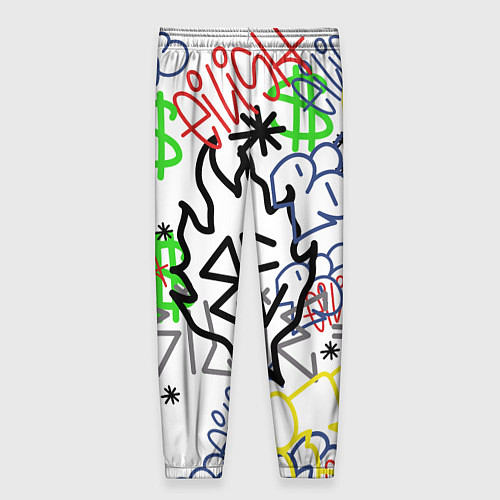 Женские брюки BILLIE EILISH GRAFFITI / 3D-принт – фото 2