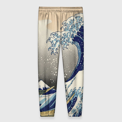 Женские брюки ЯПОНСКАЯ КАРТИНА / 3D-принт – фото 2