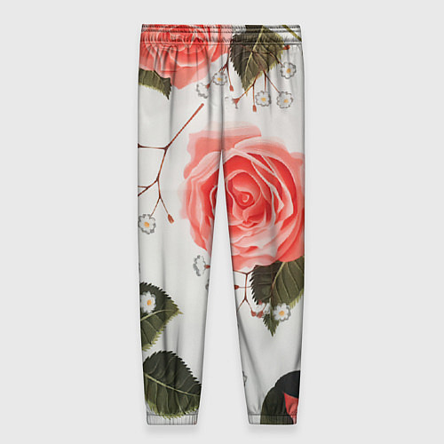 Женские брюки Нежные розы / 3D-принт – фото 2