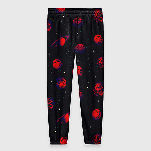Женские брюки Красная Планета / 3D-принт – фото 2