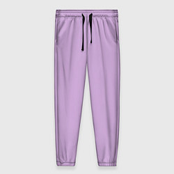Женские брюки Глициниевый цвет без рисунка