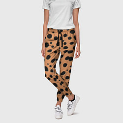 Брюки женские Леопард, цвет: 3D-принт — фото 2