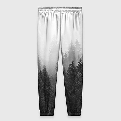 Женские брюки Туманный лес / 3D-принт – фото 2
