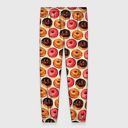 Женские брюки Пончики / 3D-принт – фото 2