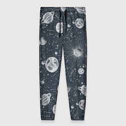 Женские брюки Звезды, планеты и созвездия