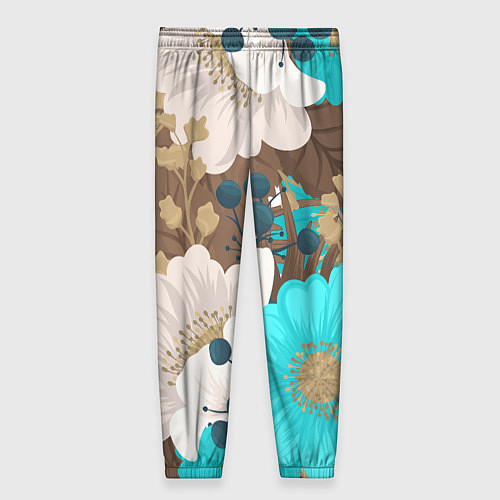 Женские брюки Красивые цвеТы / 3D-принт – фото 2