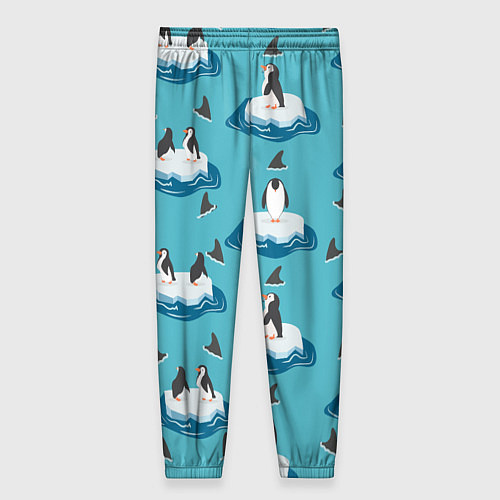 Женские брюки Пингвины / 3D-принт – фото 2