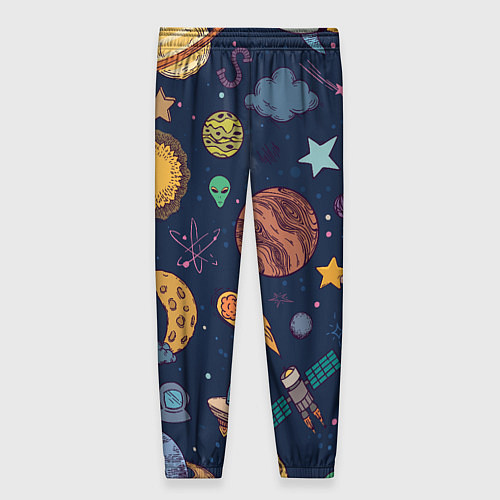 Женские брюки Космический мир / 3D-принт – фото 2