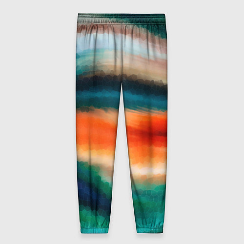 Женские брюки Мозаичный абстрактный узор / 3D-принт – фото 2