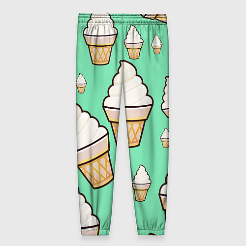 Женские брюки Мороженое - Ice Cream Party / 3D-принт – фото 2
